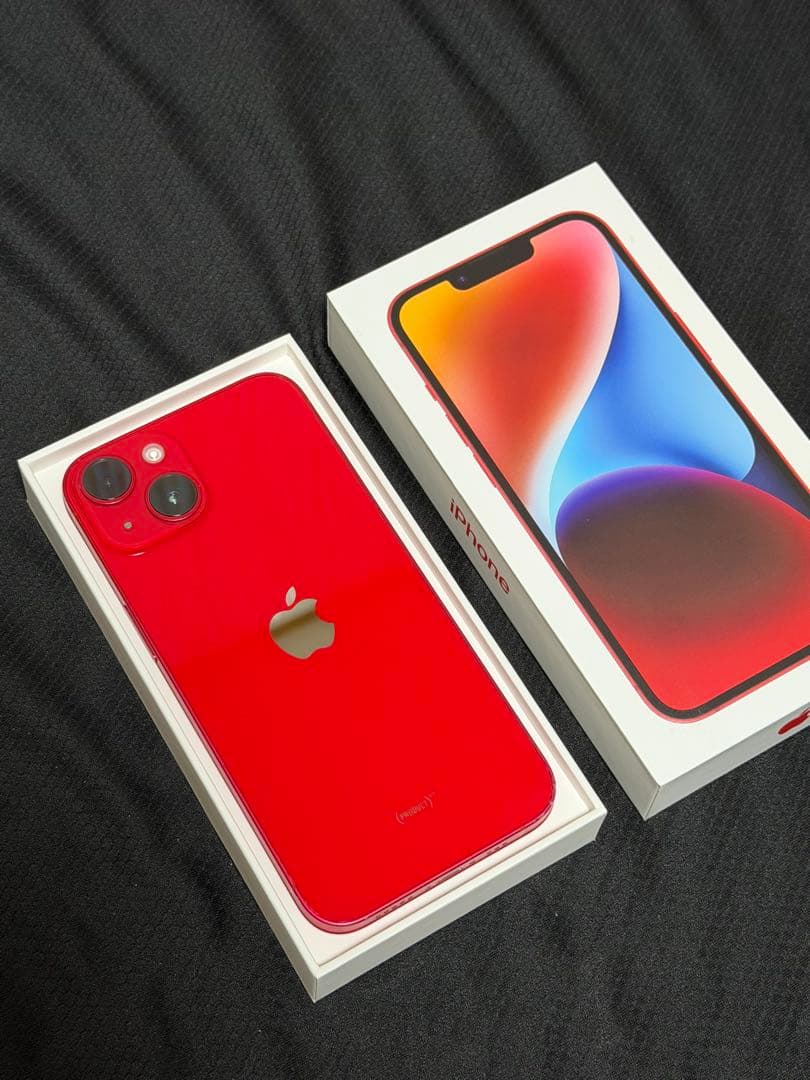 iPhone 14 本体　スクリーン保護フィルム　充電器