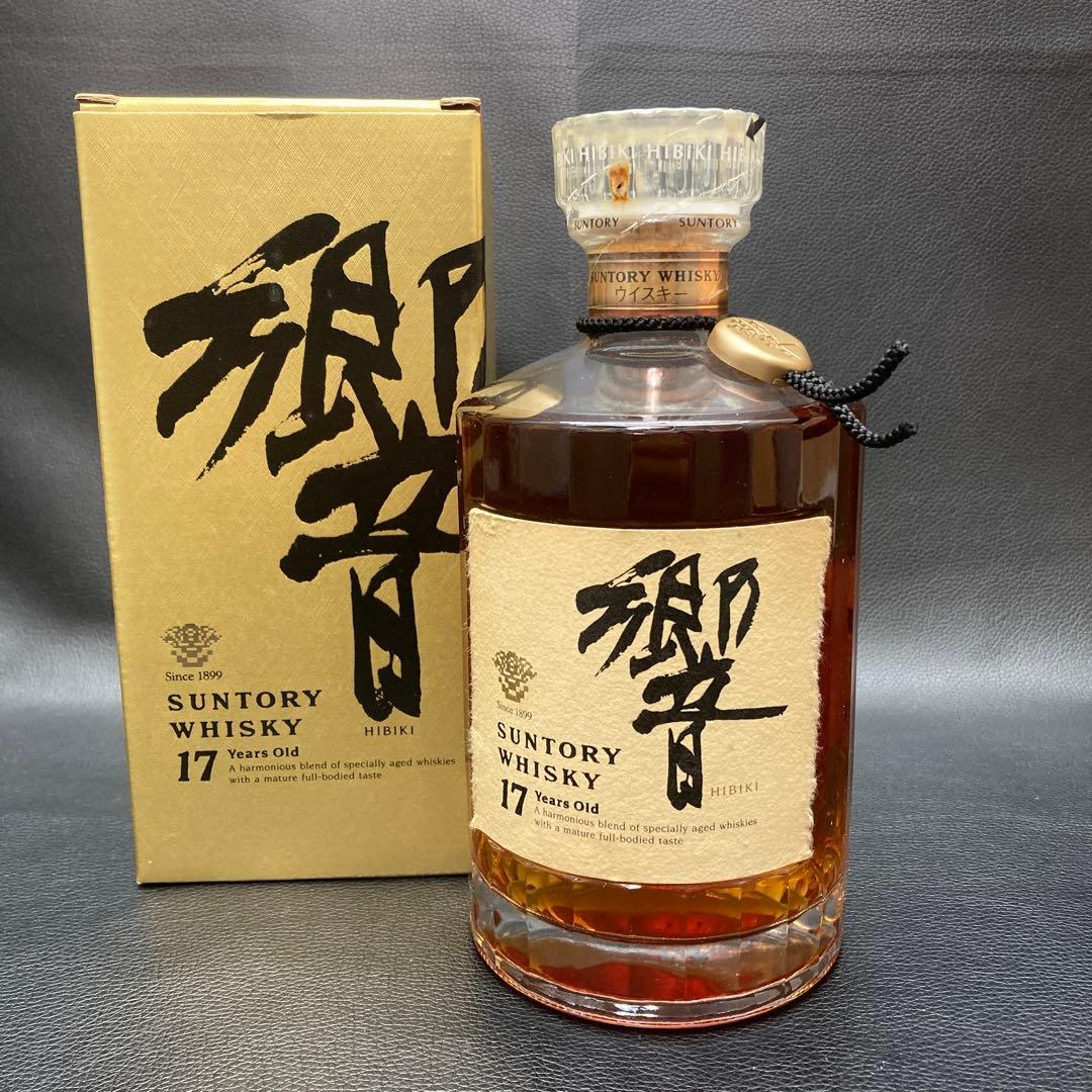 サントリーウイスキー 響17年　ウラ金ラベル　箱付き