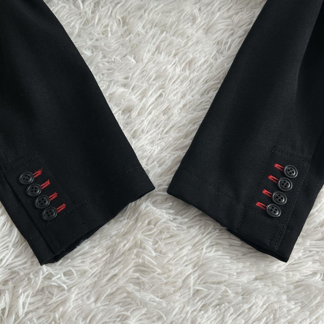美品✨ Y2Kコムデギャルソンオムドゥ 縮絨テーラードジャケット スティッチ 黒