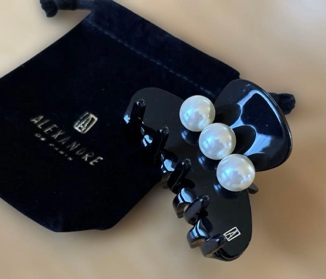 アレクサンドル ドゥ パリ パール ヘアクリップ