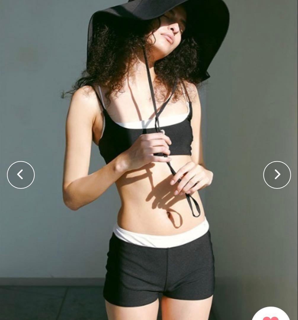 新品 ETRE TOKYO トリコットバイカラースイムウェア