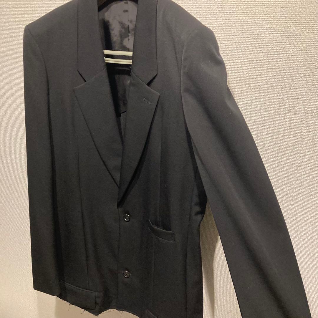 コムデギャルソンオムプリュス 19AW カットオフ ウールギャバジン ジャケット