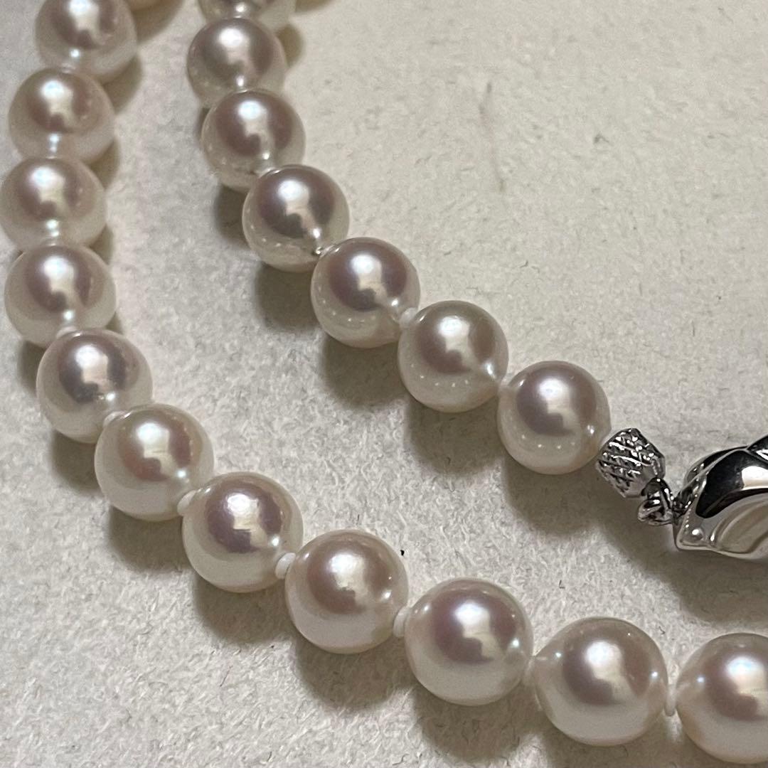 【テリ強✨美品】 あこや真珠 ネックレス 7.0-7.5 パール アコヤ本真珠