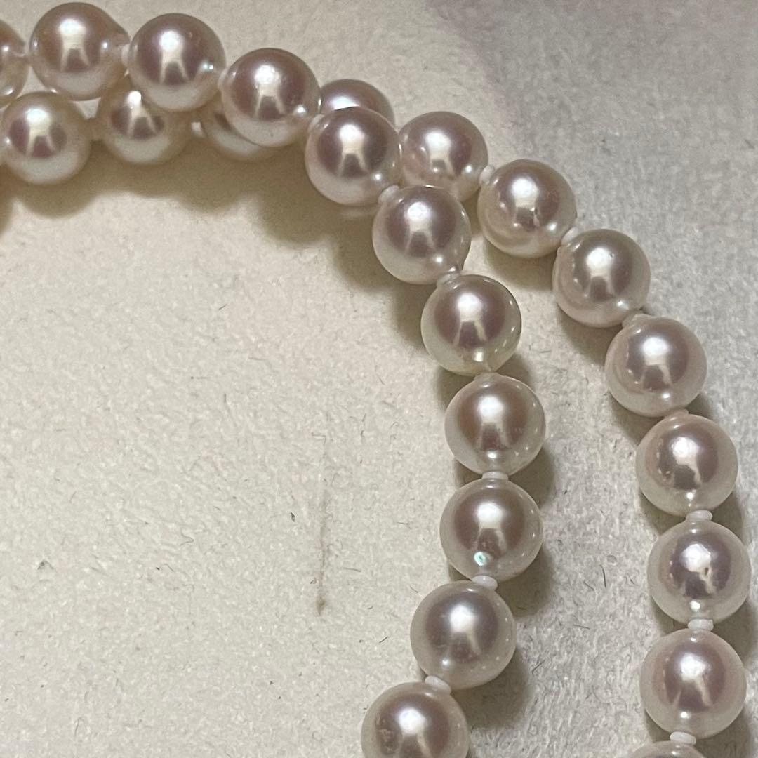 【テリ強✨美品】 あこや真珠 ネックレス 7.0-7.5 パール アコヤ本真珠
