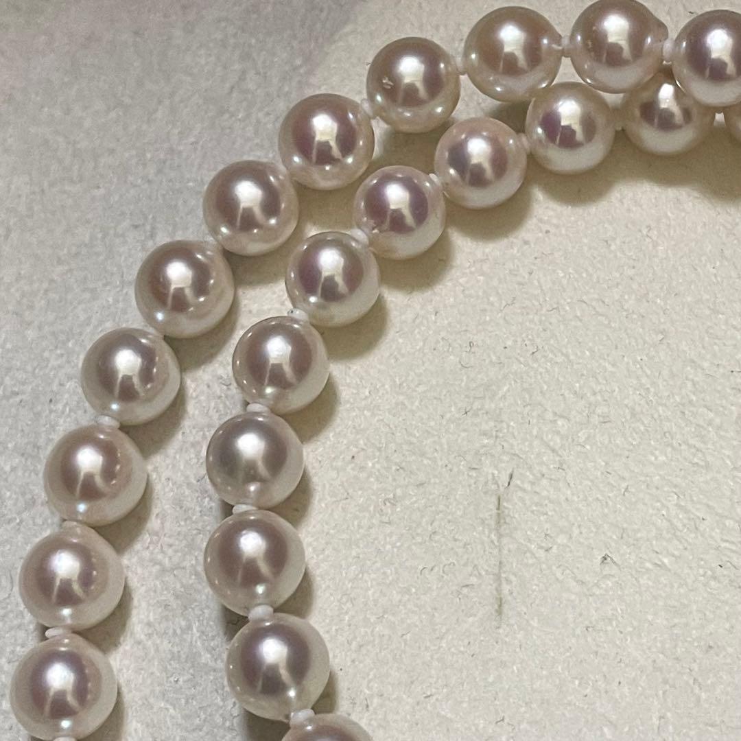 【テリ強✨美品】 あこや真珠 ネックレス 7.0-7.5 パール アコヤ本真珠