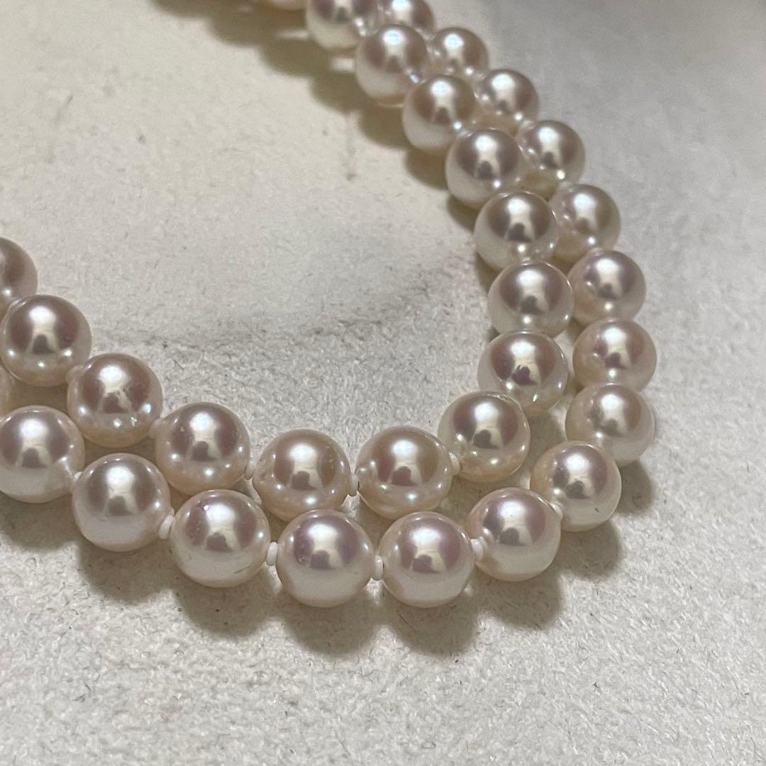【テリ強✨美品】 あこや真珠 ネックレス 7.0-7.5 パール アコヤ本真珠