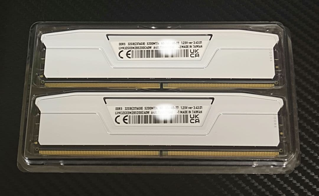 メモリー CORSAIR VENGANCE DDR5-5200MHz 32GB