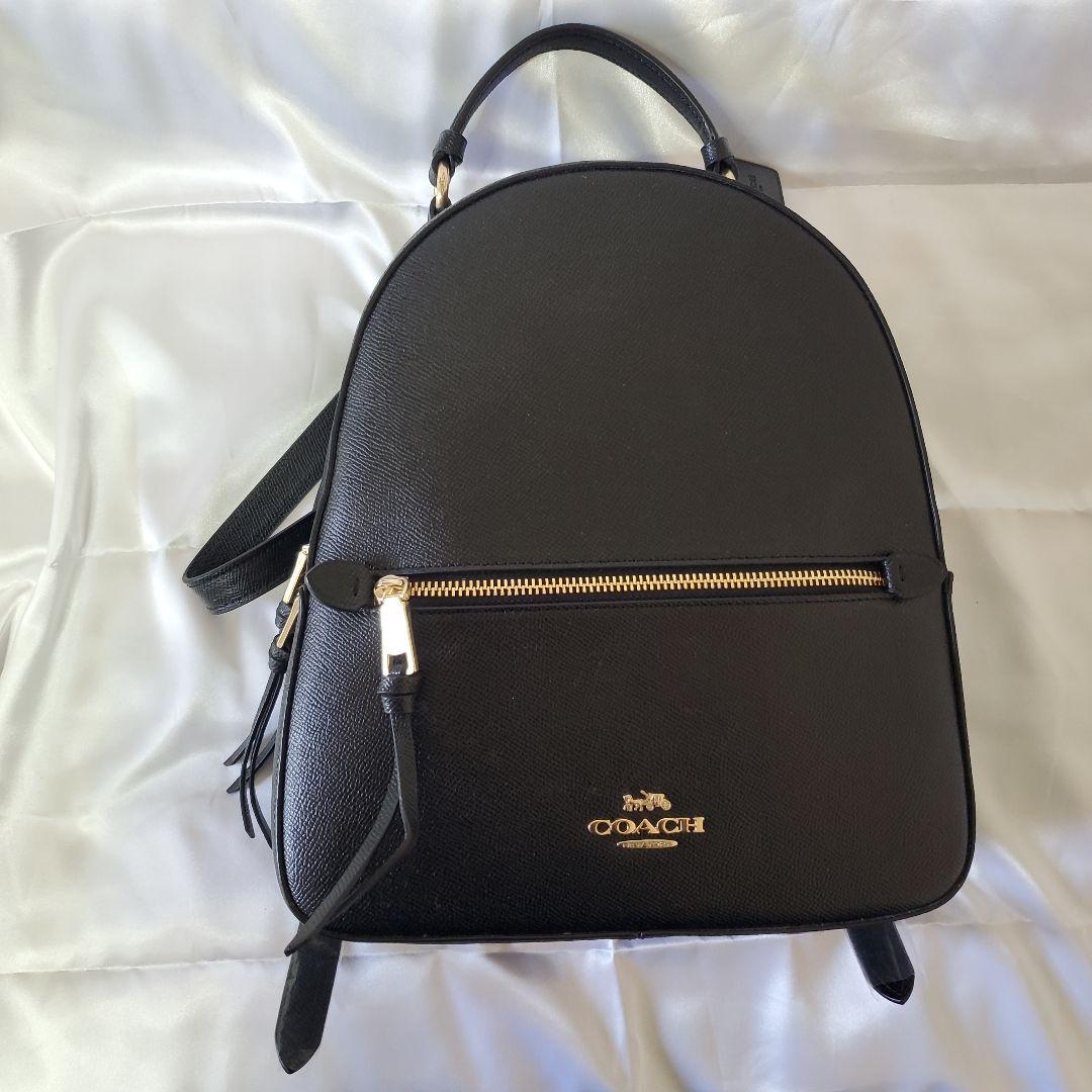 COACH ブラックレザーリュック
