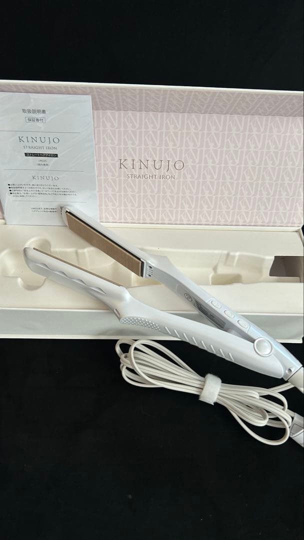 KINUJO ストレートヘアアイロン ホワイト LM225