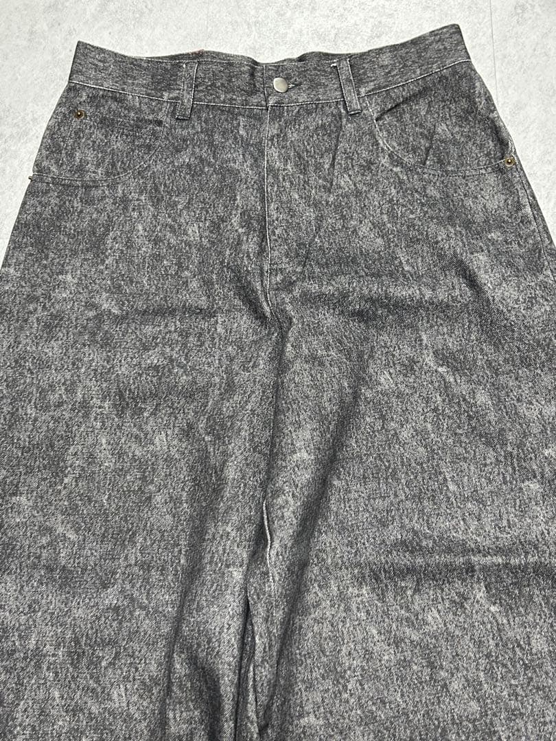 パンツ PLAY HOUR BAGGY PRINTED DENIM BLACK 1