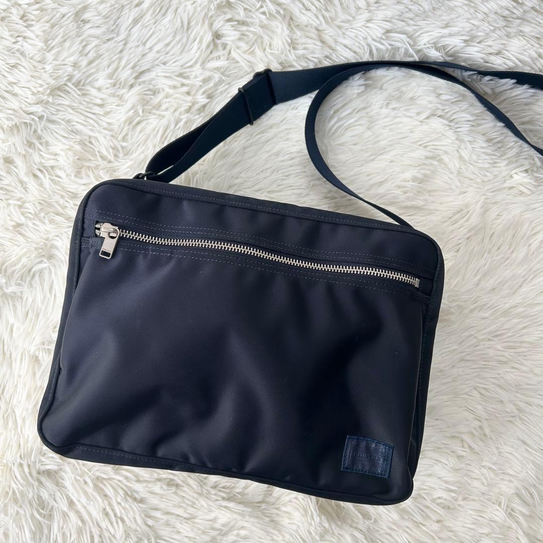 PORTER ポーター リフト ショルダーバッグ 二層 ネイビー