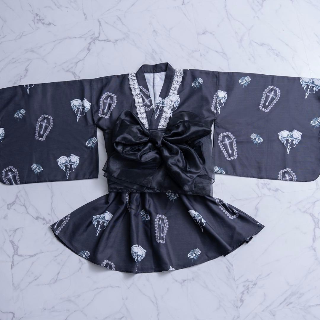Palelfy プリンセス浴衣セット ブラック
