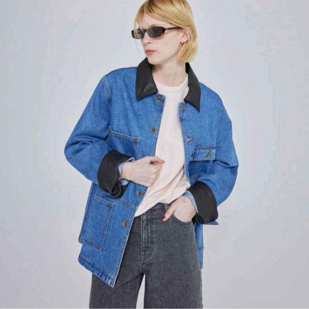 新品 searoomlynn ECO Leather collarカバーオール