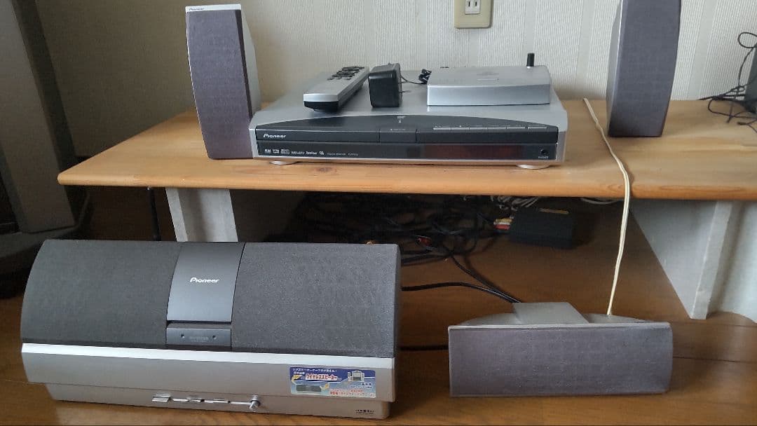 値下げ プロジェクター付、Pioneer ワイヤレスサラウンドスピーカーセット