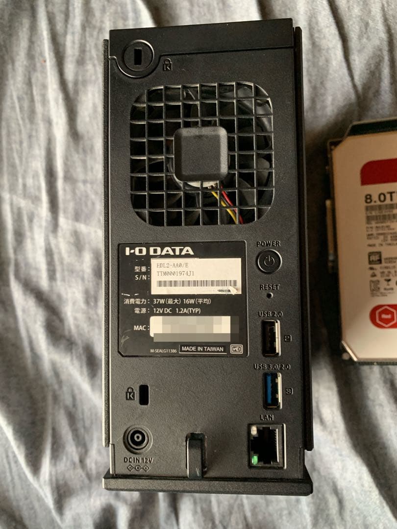 IOデータ NAS WD RED 16TB(8TBx2)RAID対応