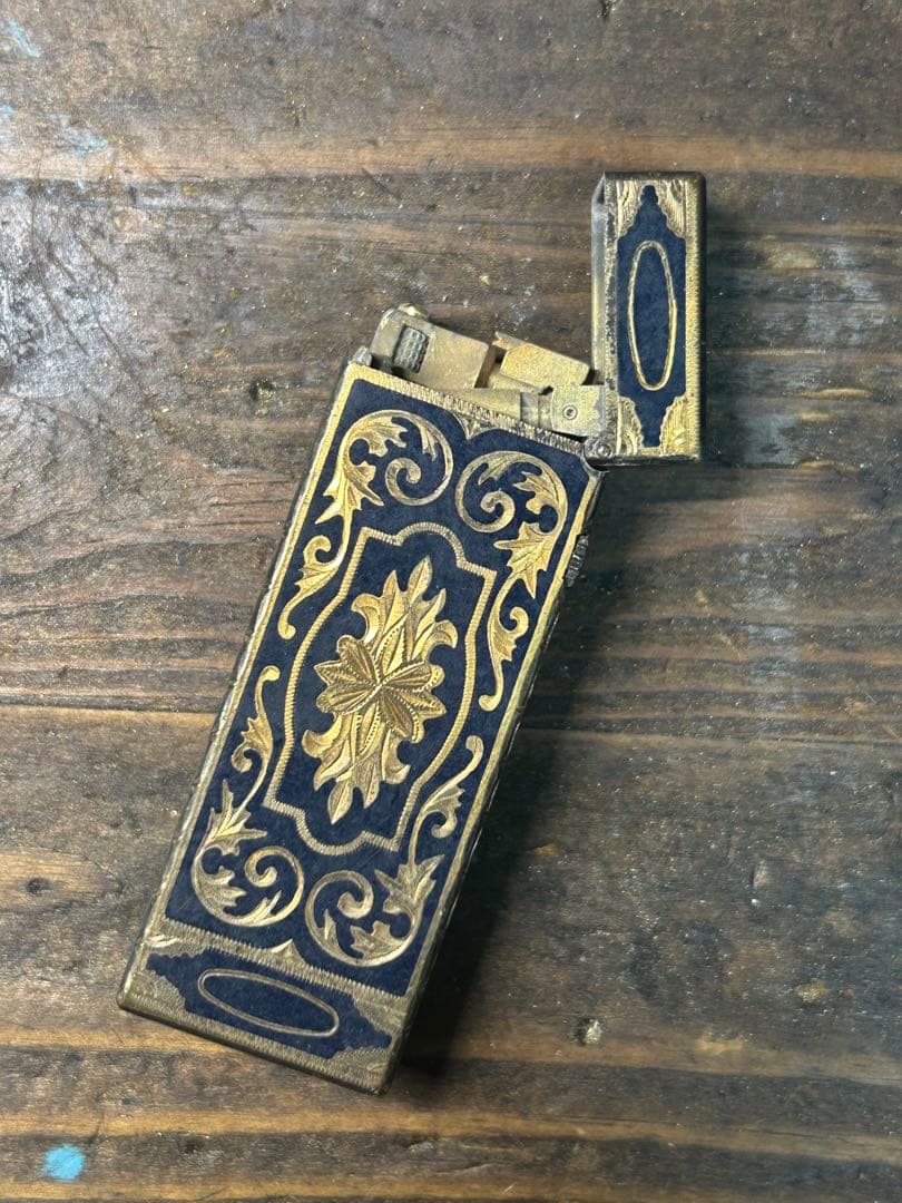 Dunhill ダンヒル ガスライター ヴィンテージ アンティーク ゴールド装飾