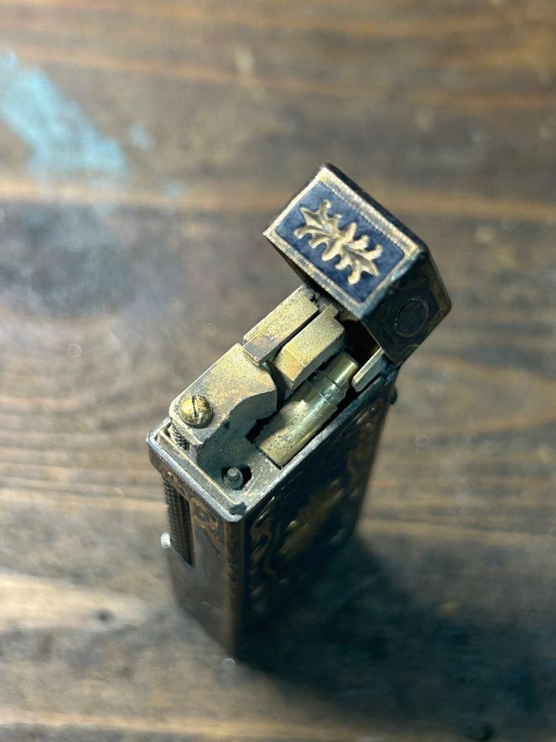 Dunhill ダンヒル ガスライター ヴィンテージ アンティーク ゴールド装飾