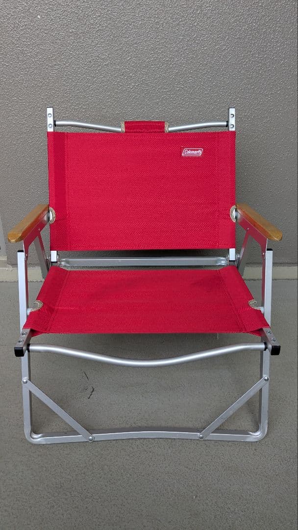 h*m様 コールマン コンパクトフォールディングチェア レッド・イエロー 2脚セ