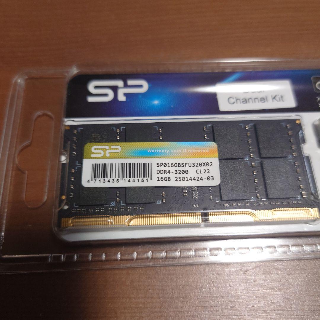 SP 32GB DDR4 3200MHz メモリー デュアルチャンネルキット