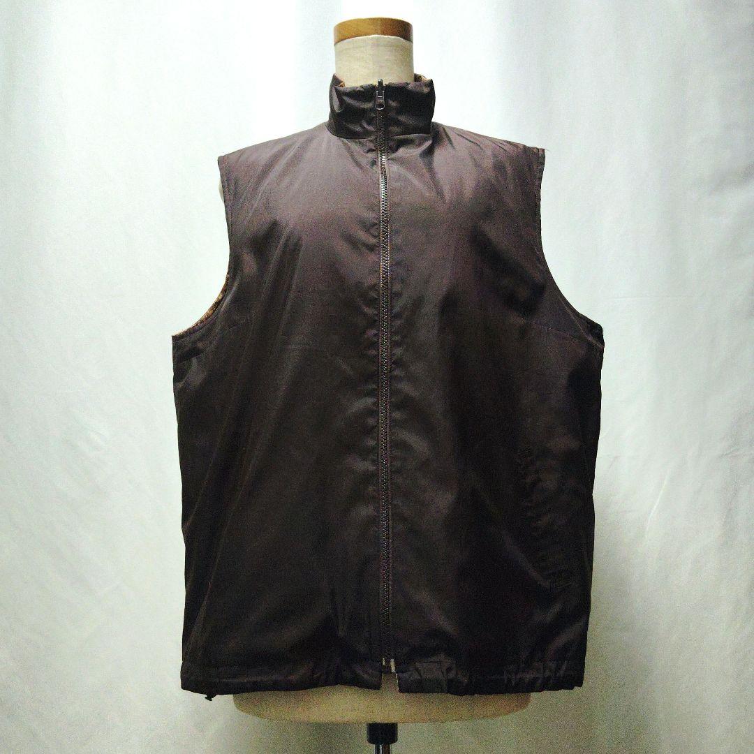 LEONARD　レオナール　花柄リバーシブルベスト　クレイジーパターン　LL