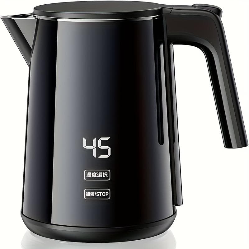 1L 電気ケトル 7 段階調温 急速沸騰 4 時間保温 ダブル構造防熱コンパクト