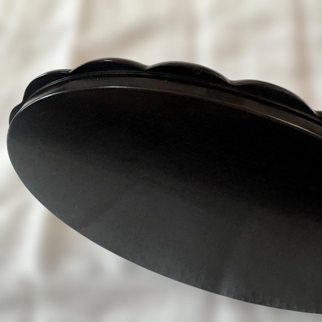 6-3/4インチカクテルパース　青黒檀　エボニー　ナンタケットバスケット