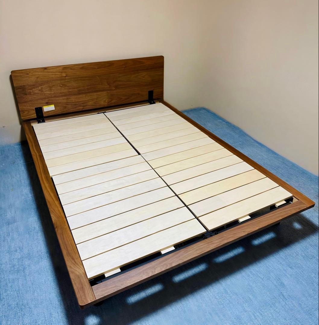 【新品未使用】無印良品　ベッドフレーム　ウォールナット