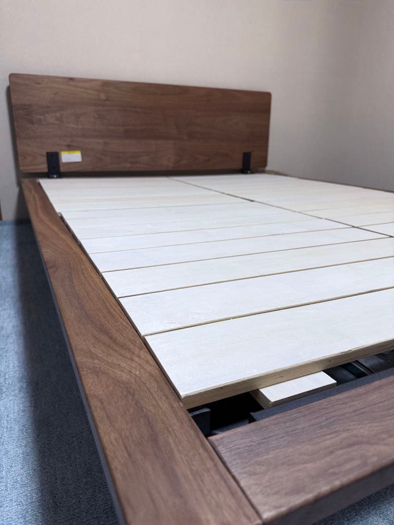 【新品未使用】無印良品　ベッドフレーム　ウォールナット