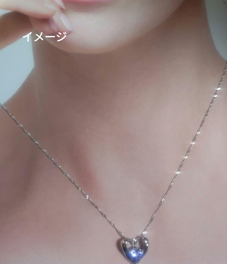 pt900 タンザナイト ハートチャーム