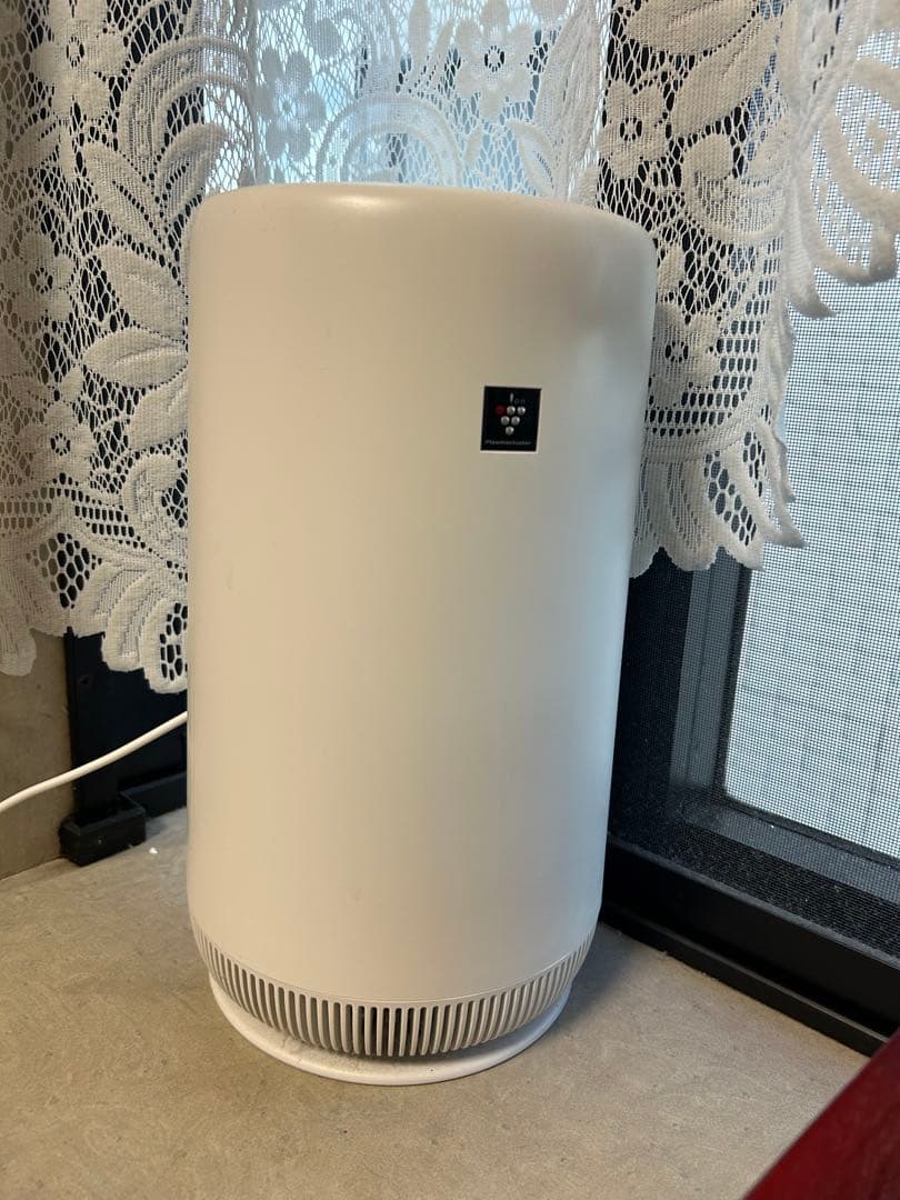 ホワイト 円筒形 空気清浄機