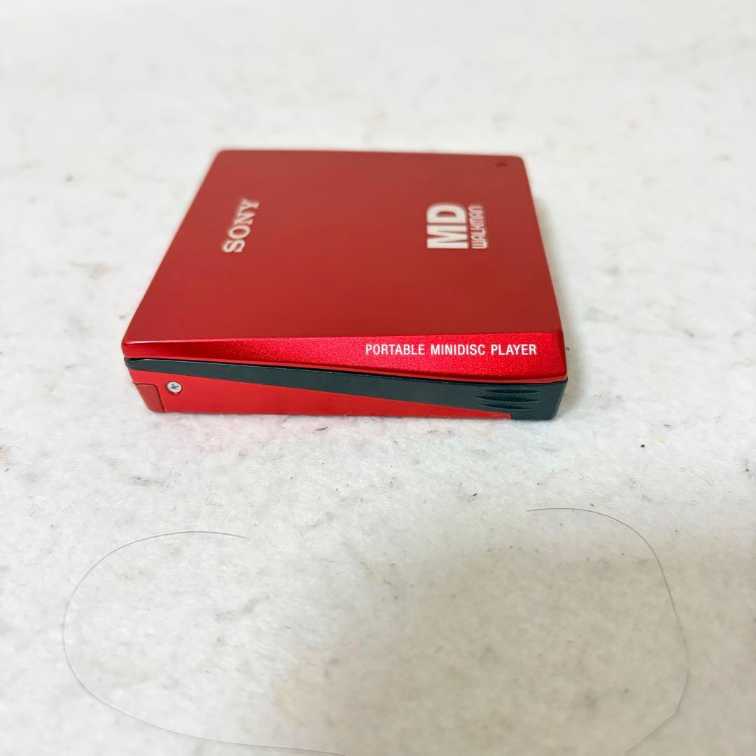 SONY MZ-E75 MD WALKMAN ウォークマン 赤 レッド 動作品