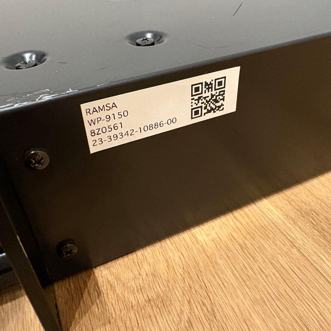 動作品　Panasonic RAMSA WP-9150 パワーアンプ