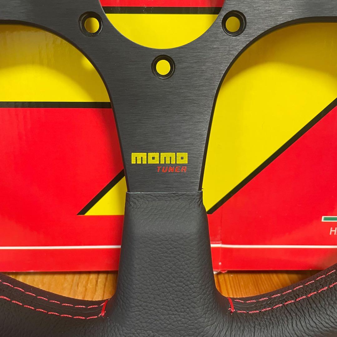 【美品】momo ステアリング ハンドル チューナー ブラック T-14 モモ