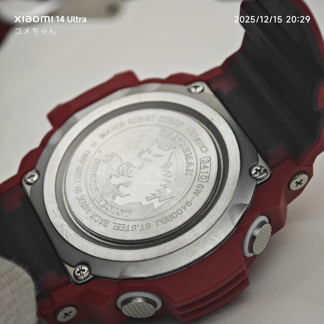 【希少・美品】カシオG-SHOCK　GW-9400RDJ-4JFレスキューレッド