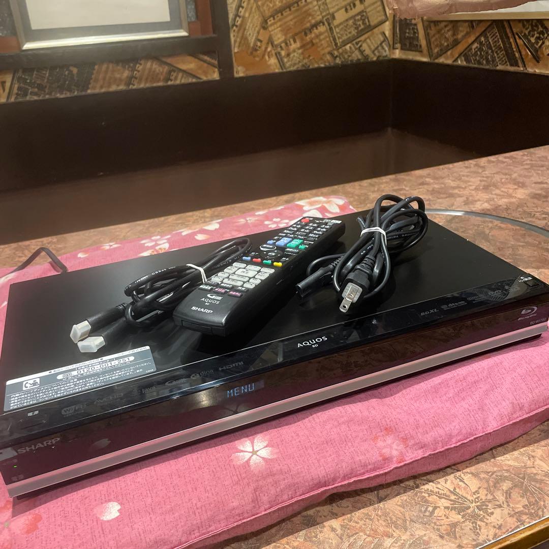 SHARP BD-W1700 12倍録 1TB BDリモ等付フル装備 完動品！