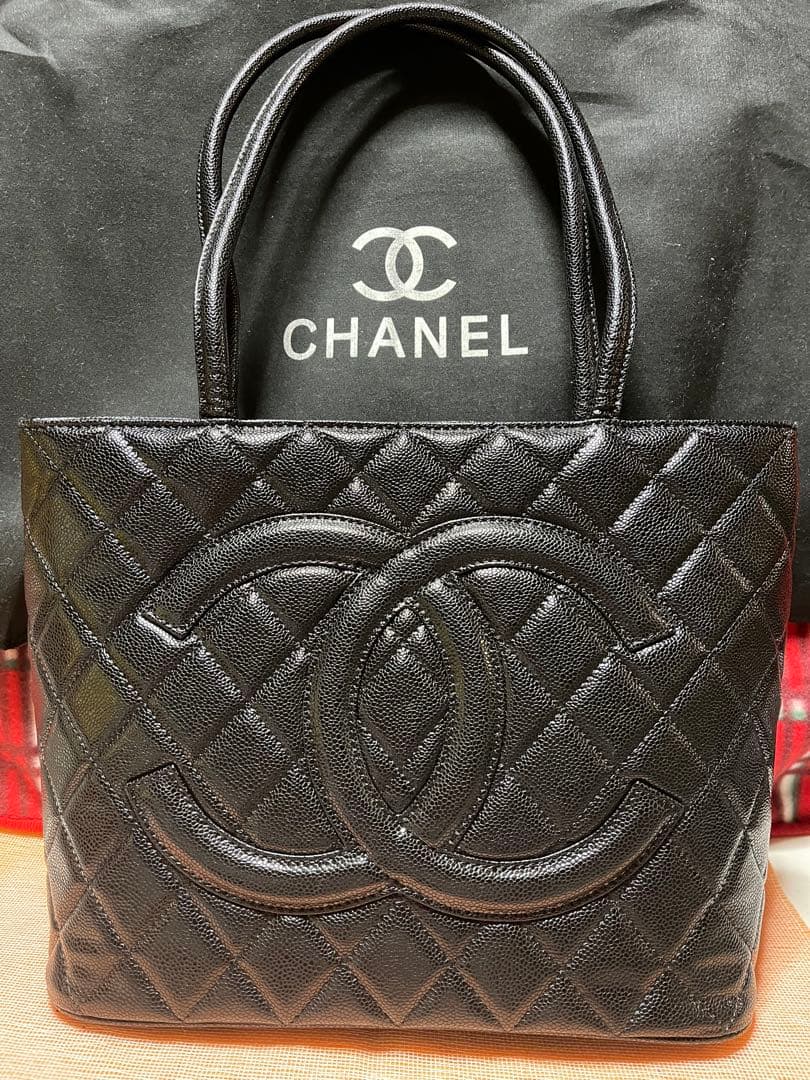 CHANELノベルティキルティングトートバッグ