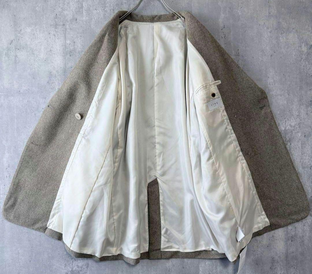 エトレトウキョウ ピークドラペルウールジャケット 秋冬 オーバーサイズ