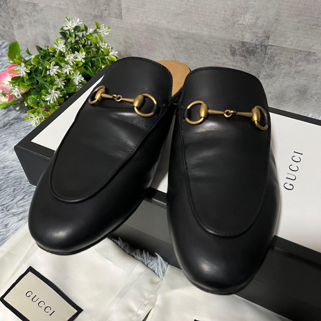 美品　GUCCI ホースビットローファー　ミュール　プリンスタウン スリッパ