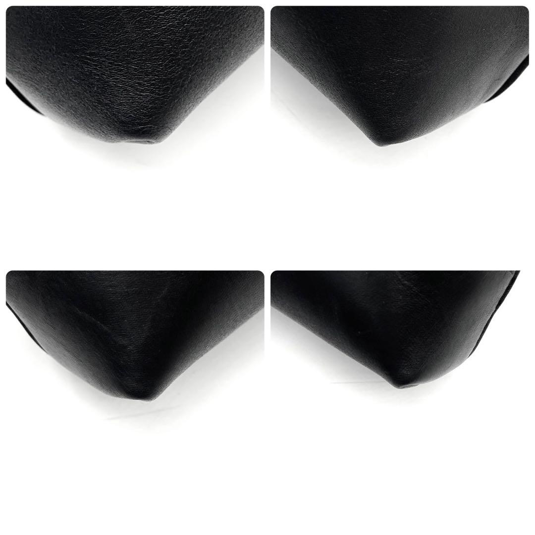 美品● フェラガモ ハンドバッグ ガンチーニ 金具 ブラック レザー