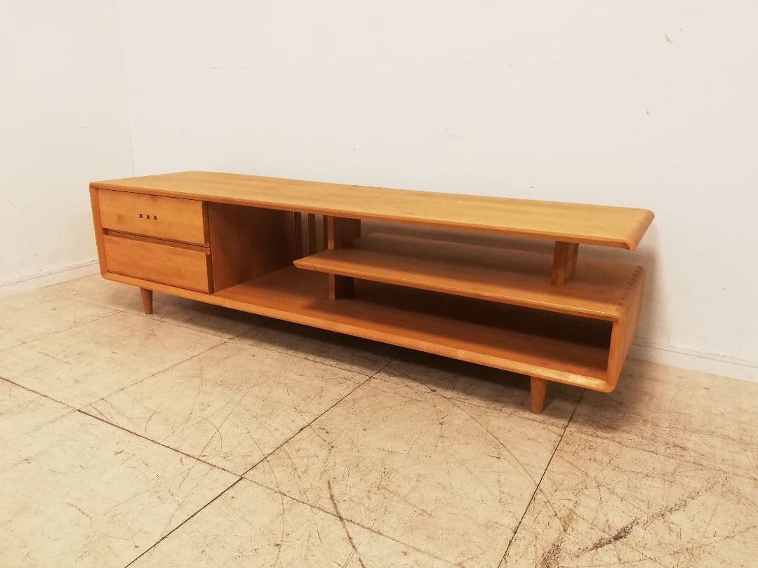 モデルルーム展示品 朝日木材加工 ACTUS BOSCO チェリー無垢 テレビ台