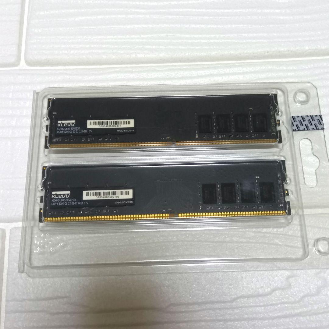 KLEVV DDR4 3200 16gb(8gb×2) メモリ