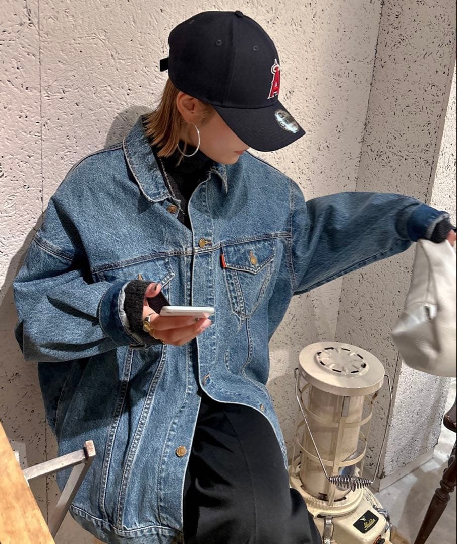 ungrid ビッグシルエットデニムジャケット　ブルー