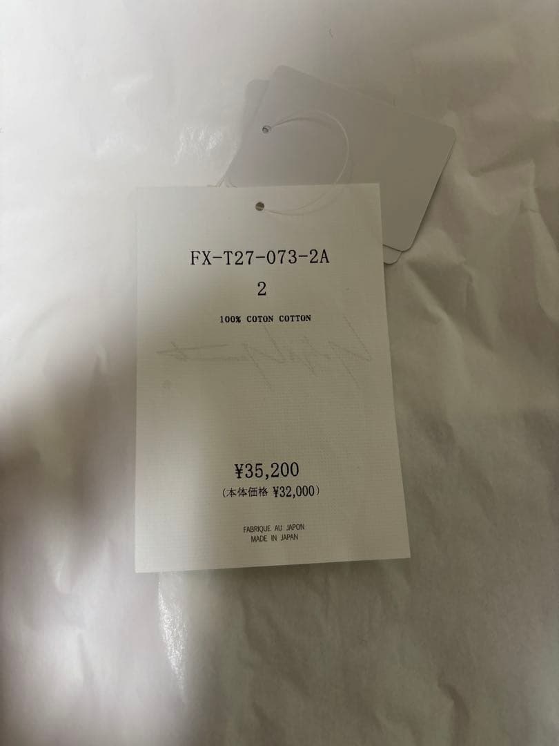 ヨウジヤマモト　FX-T27-073-2A-2 長袖カットソー　新品未着用