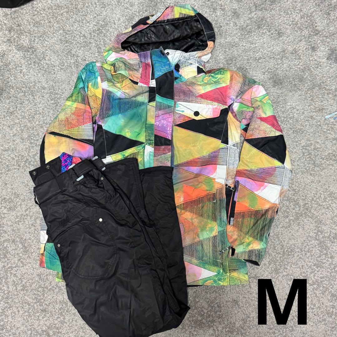 ［美品］ レディース スノボーウェア 上下セット ROXY SWIVEL