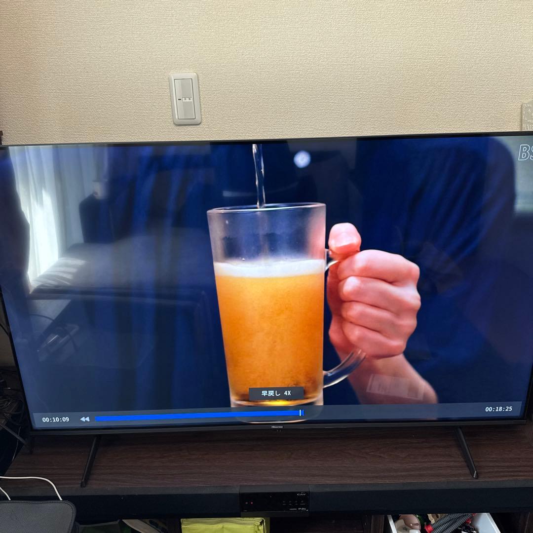 美品 Hisense 4K液晶テレビ 55V型
