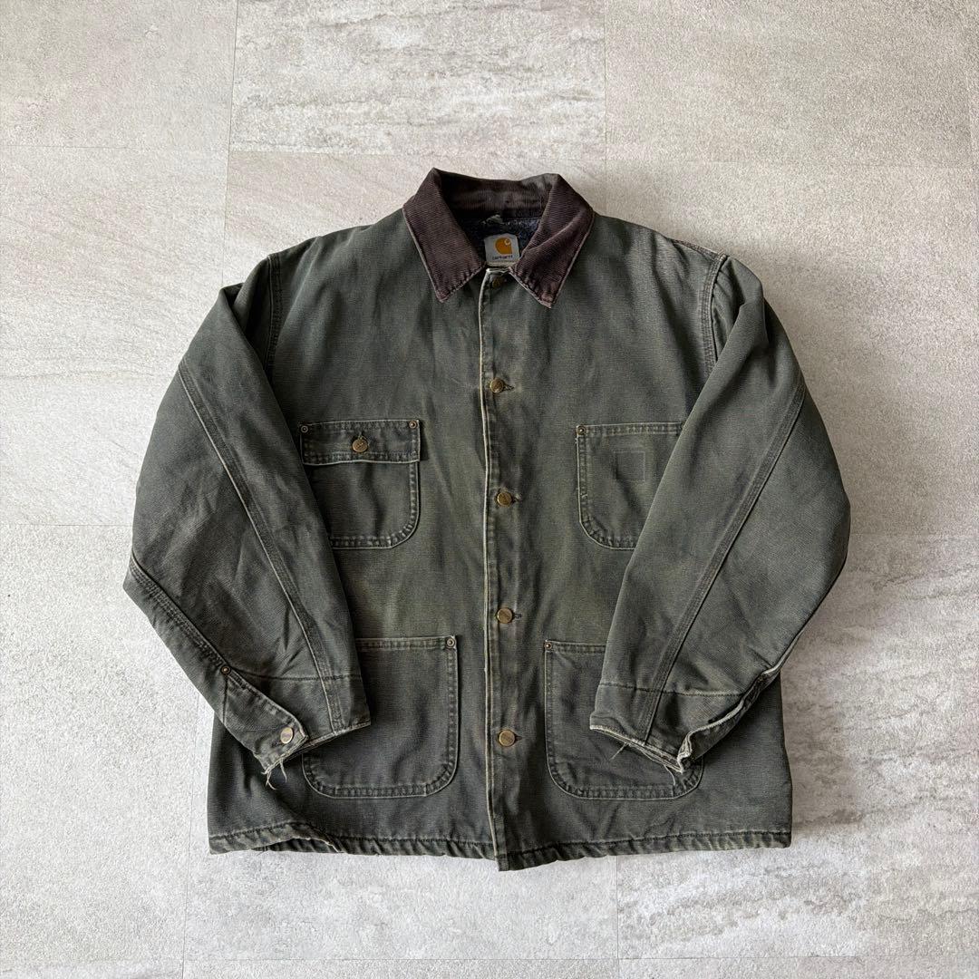 青*凛様 Carhartt チョアコート Mos カーハート ダック カバーオー