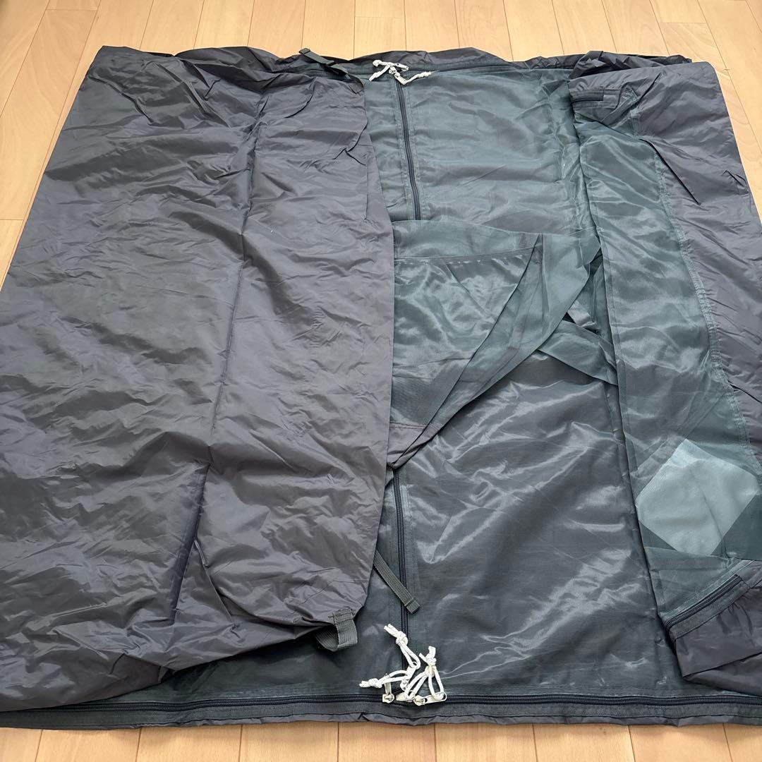 バンドック/ソロティピー1TC（カーキ）、グランドシート＆8tail/二又ポール