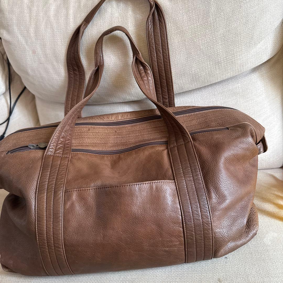 ブラウンレザー ボストンバッグ beau dessin