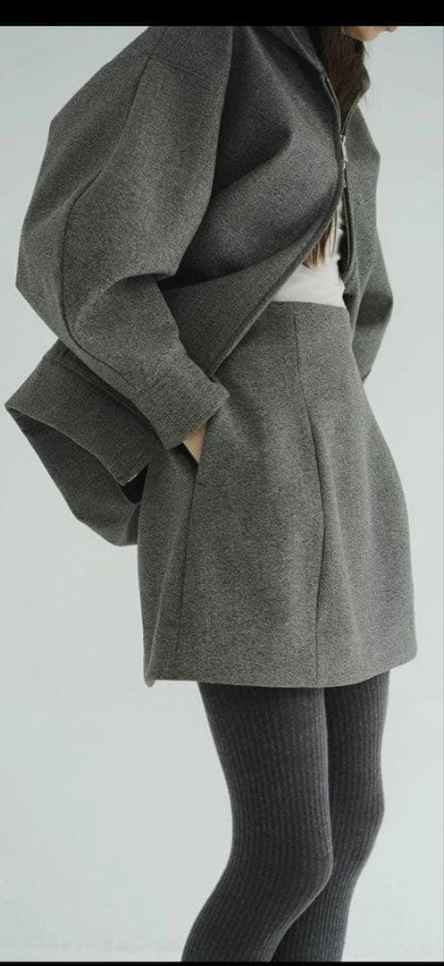 クラネ　CLANE CONSTRUCTIVE MINI SKIRT MIX