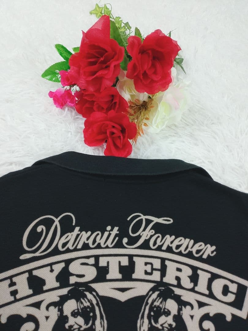 【貴重】ヒステリックグラマー デトロイトヒスガール ポロシャツ ブラック